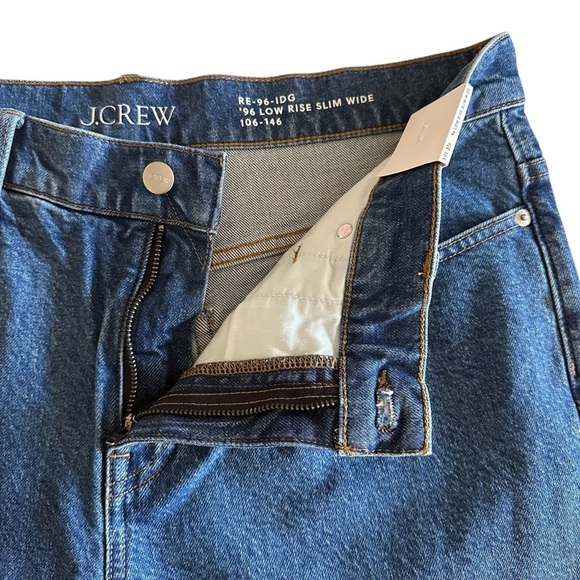 NWT 2025 J. Crew ‘96 Low Rise Slim Wide Leg Jeans Size 31P - Picture 6 of 13